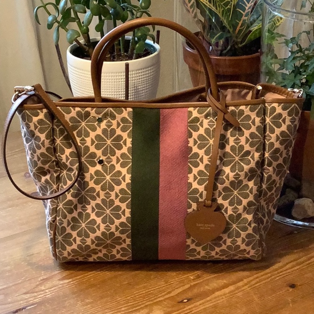 Kate Spade Flower Jacquard Tote Bag